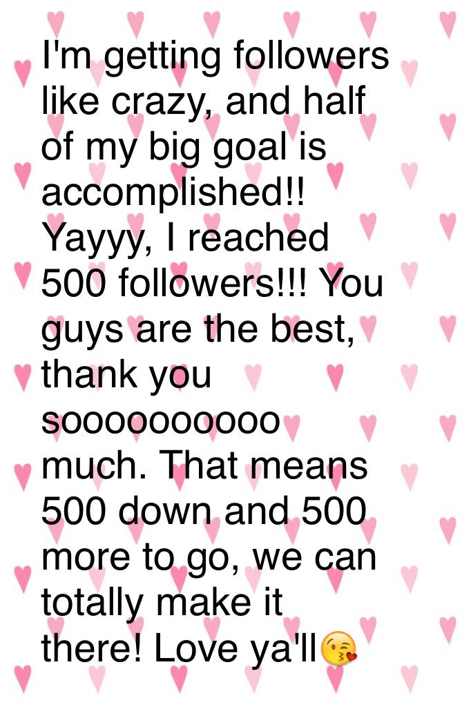 I'm so happy guys, I sincerely appreciate all of you guys who follows me!