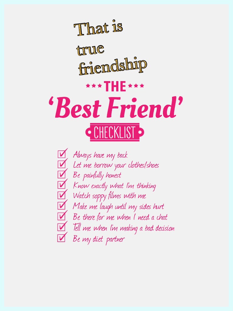 That is true friendship