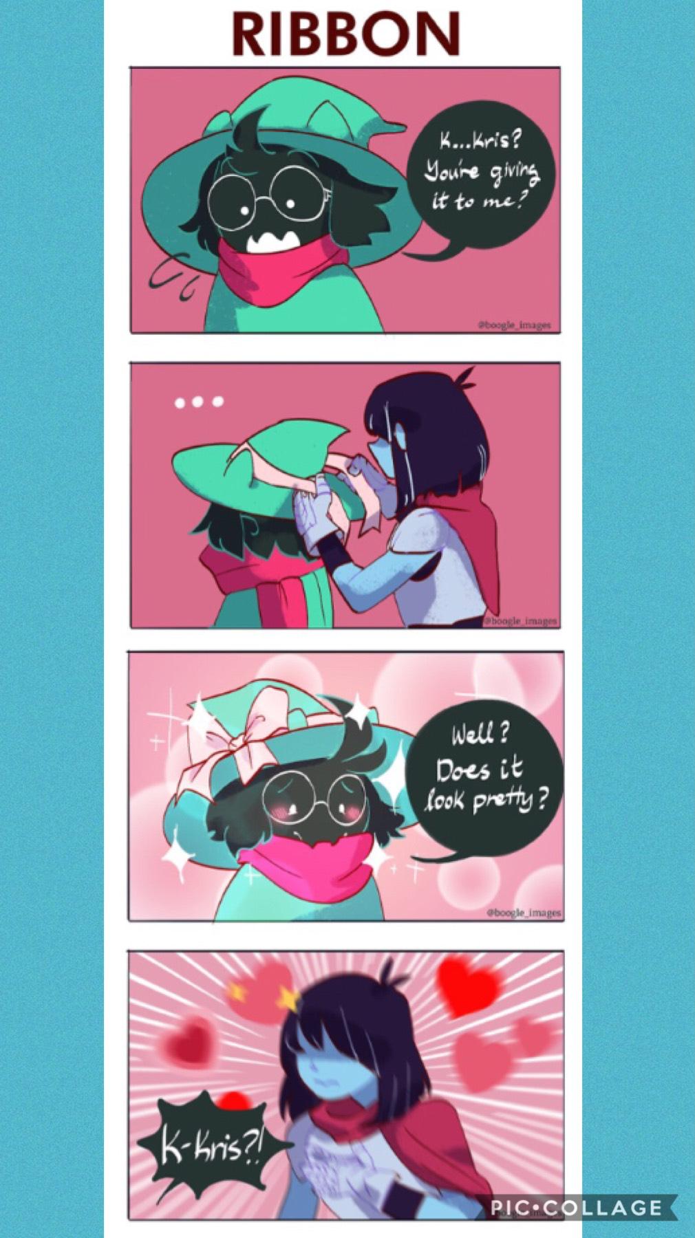 Kris x Ralsei (I think this is probably my favorite Deltarune ship so far)