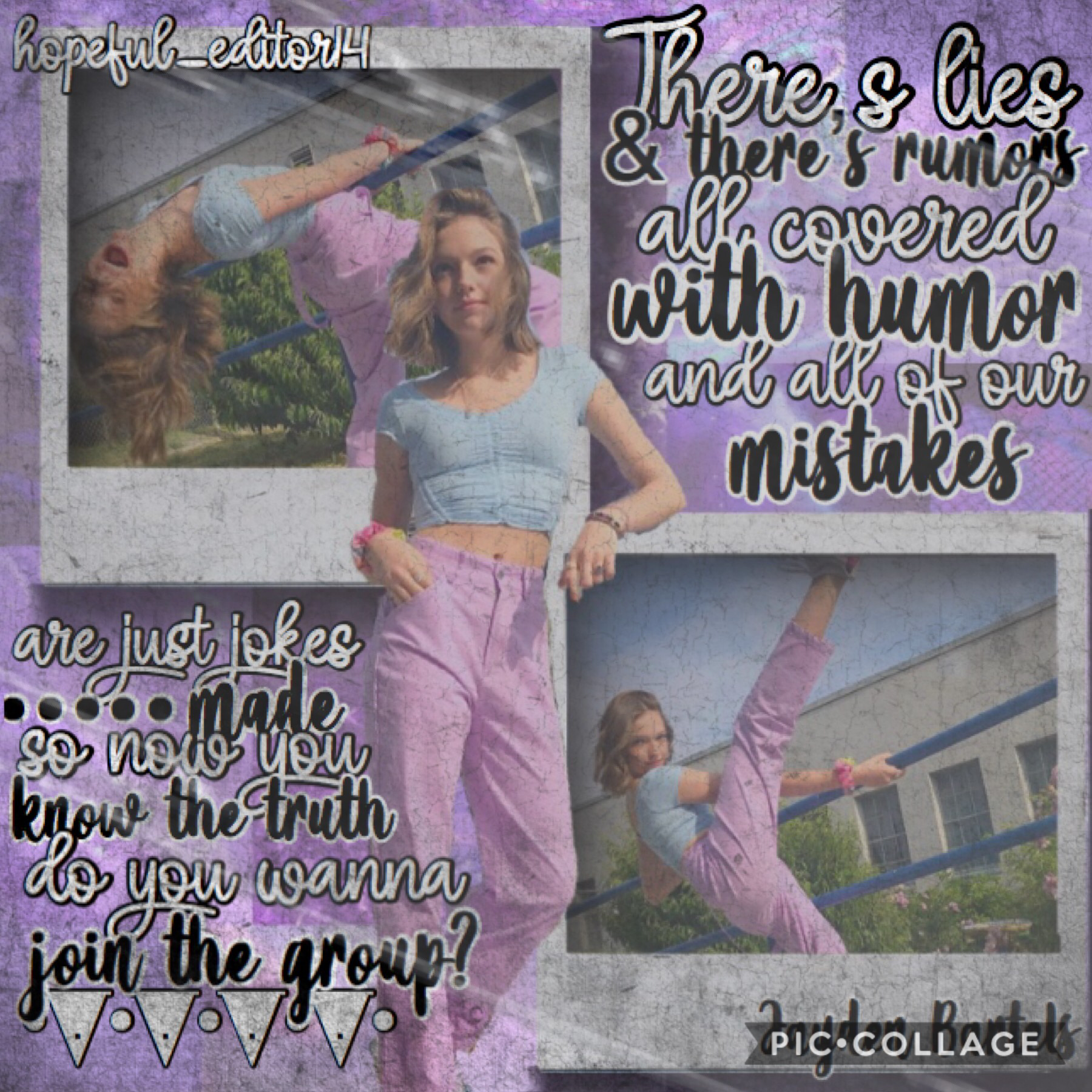 RaNdOm MiDdAy PoSt (t a p)
Jayden Bartels has a new song called “the group” and I really like it. What do you think of this style I’ve been doing? I kinda love it!