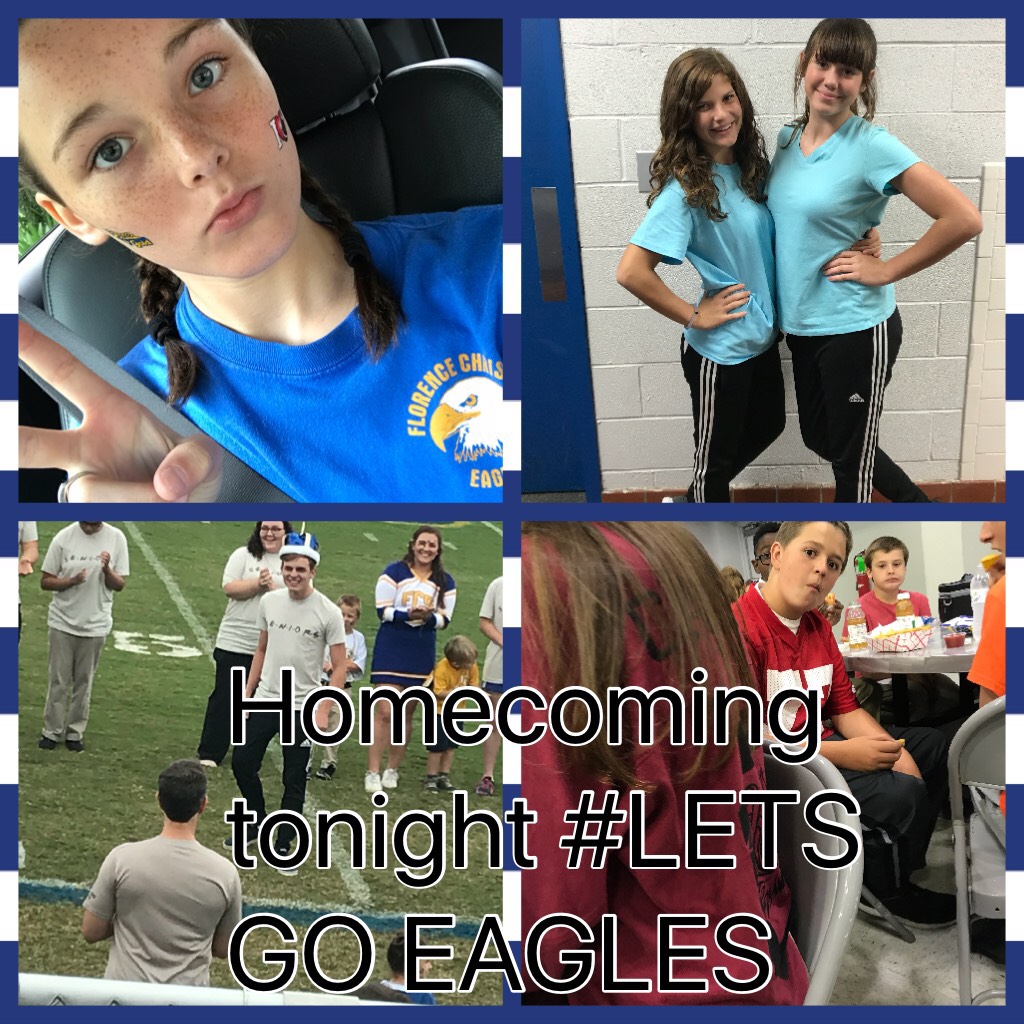 Homecoming tonight #LETS GO EAGLES
