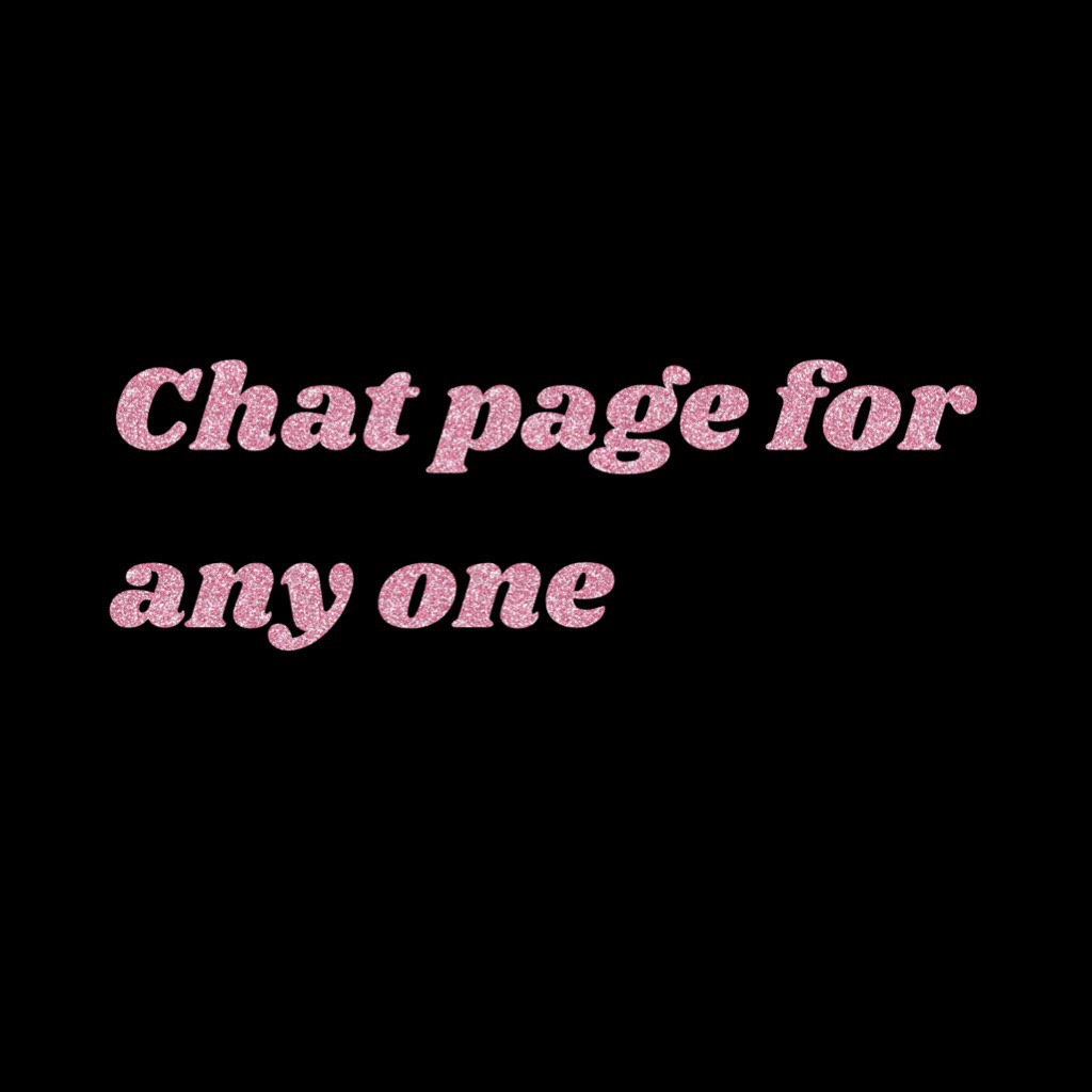 Chat page for any one 