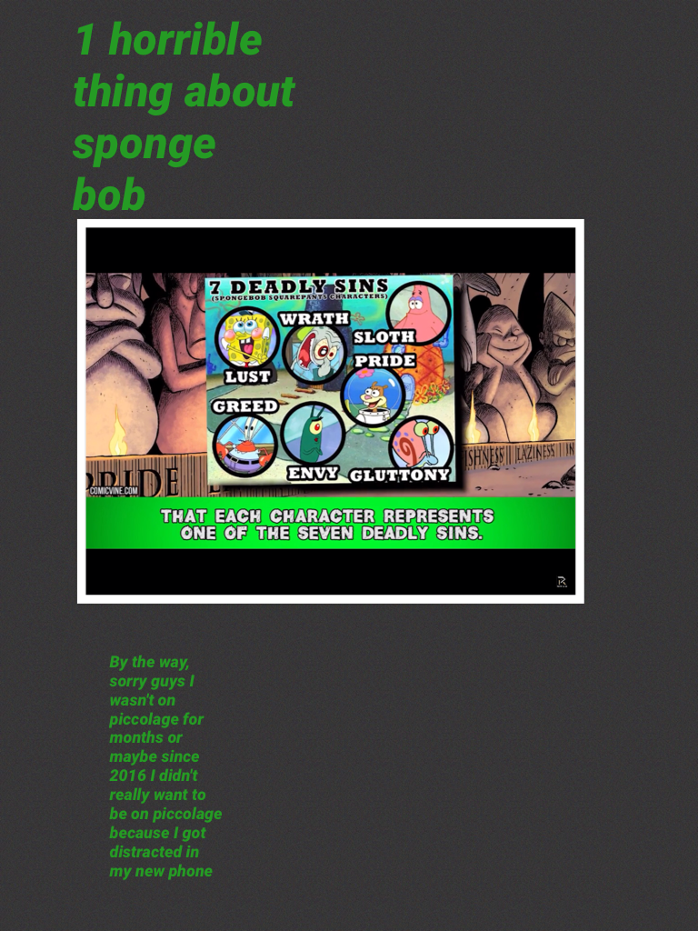 1 horrible thing about sponge bob