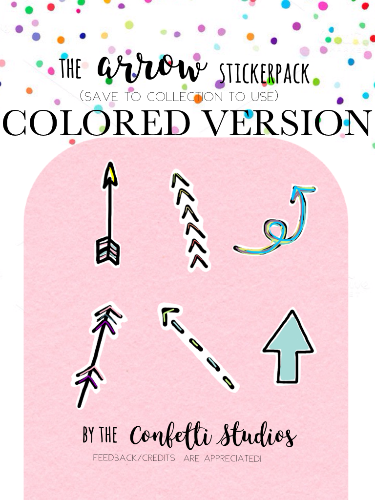 🎊 Click For Confetti 🎊
The first stickerpack, but colored! Some aren't as pretty as I hoped they'd be, but it's okay I guess!