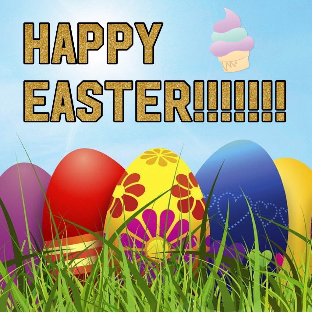 Hello everyone it's me Erin again and I am just saying Happy Easter and I hope you get lots of yummy chocolate. I am giving away a big Easter egg bigger than me!!!!!!!!!!!!!!!!!!! To win, you comment down bellow happy Easter erin and like my collages and 