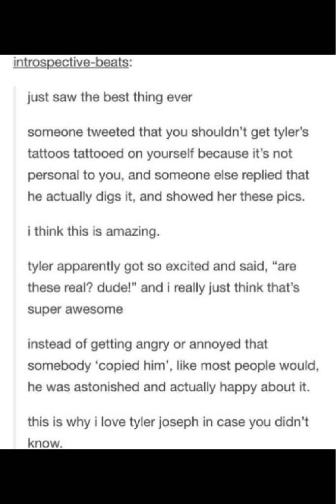 I herd Tyler saying that is that weird 