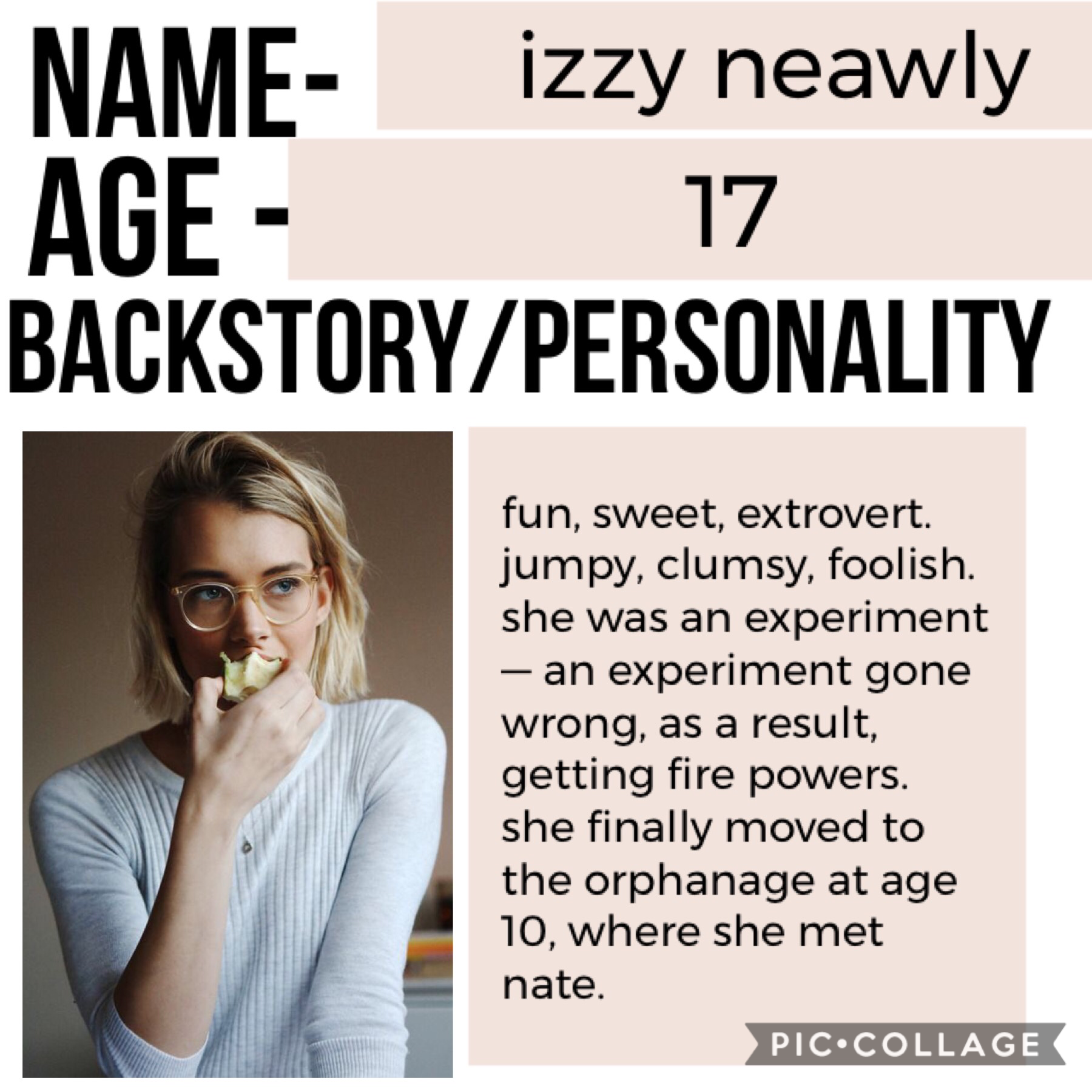•My second OC• Izzy Neawly• Starting soon•