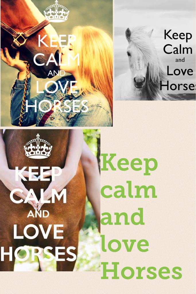 Keep calm and love Horses