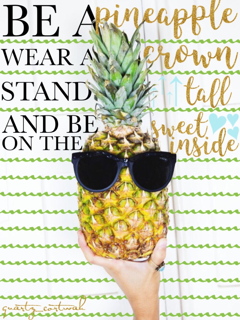 🍍 hey guys! sorry if I've been gone so long... 🍍 
🍍 might be gone for a while next week too... 😔 🍍 
🍍 been moving and packing and unpacking and etc. 🍍
🍍 hopefully I'll use the time I have left to make more "beautiful" collages 🍍
🍍 enjoy your life and your