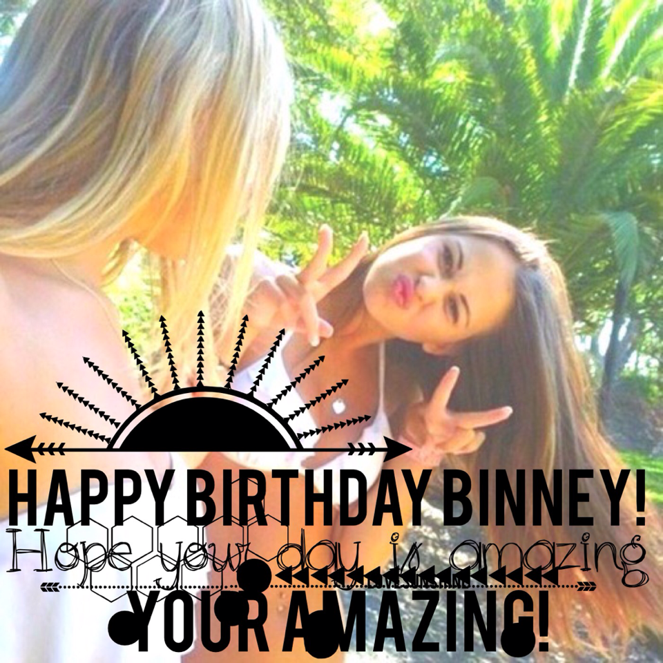           🎉Tap Here🎉
Happy Birthday to my amazing bestie Binney! I know tangos is a day late but I still l wanted to post this! I hope your day was as amazing as you are girl!!!! 😘🤗☺️😊
