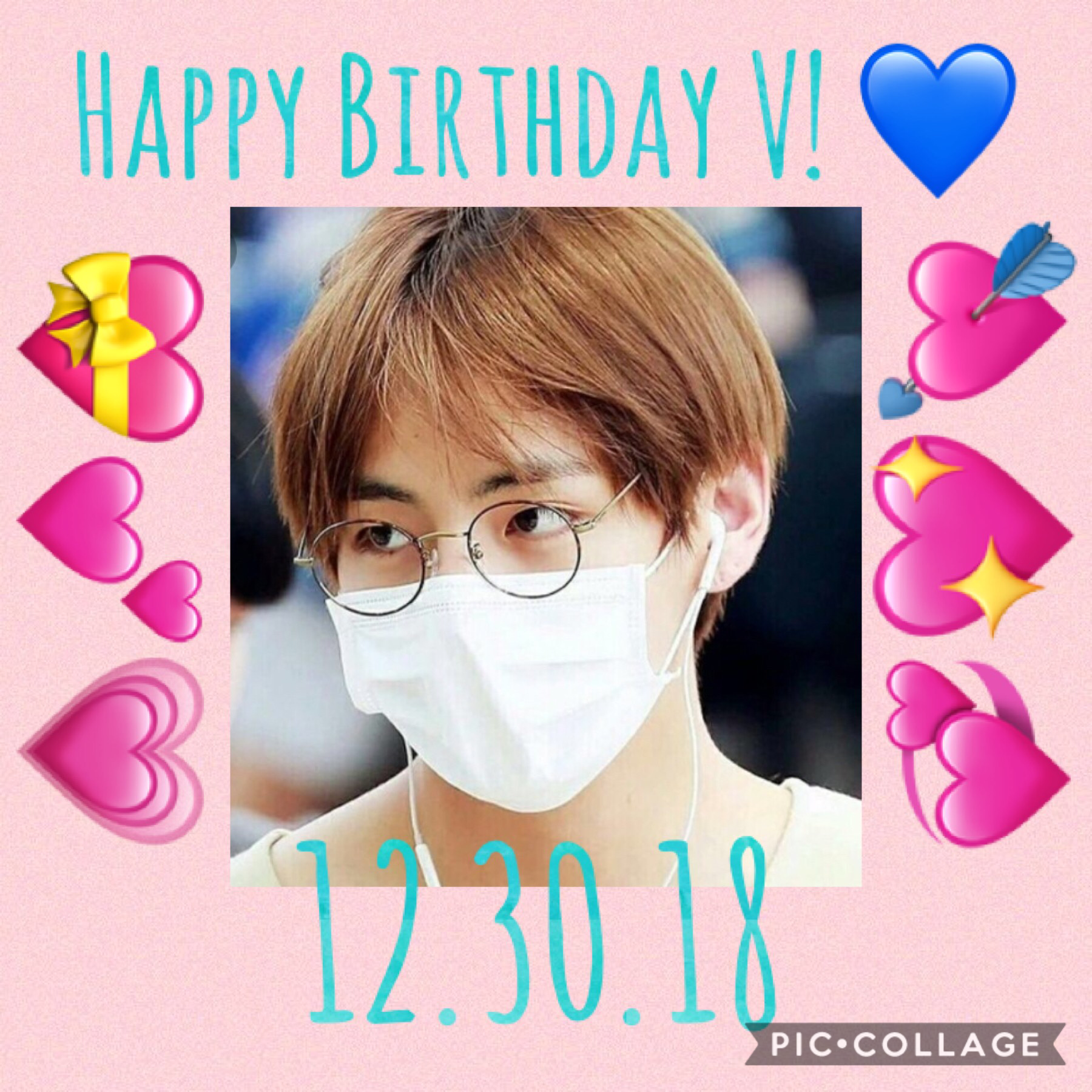 HAPPY BIRTHDAY V WITH LOVE FROM ARMY!!❤️