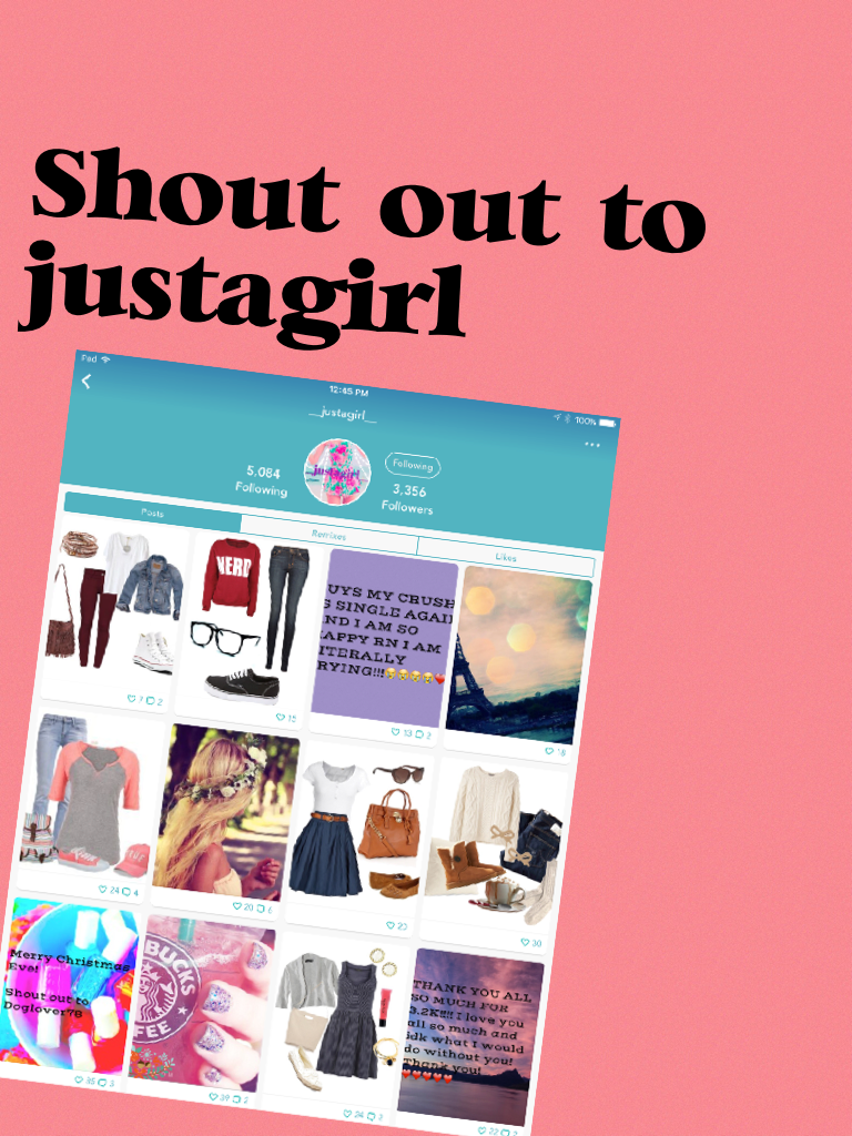 Justagirl giving out shout outs!!!!who needs me to give them shout outs!?!??