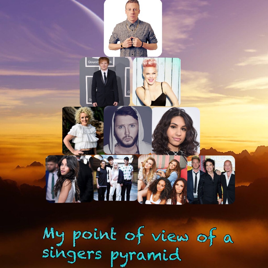 My point of view of a singers pyramid 