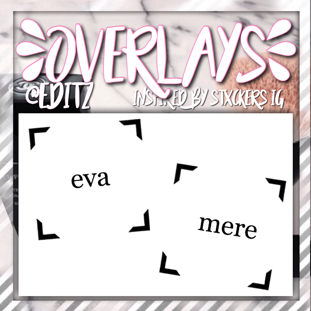 Hey guys! So these overlays are inspired by Stxckers from IG!! 