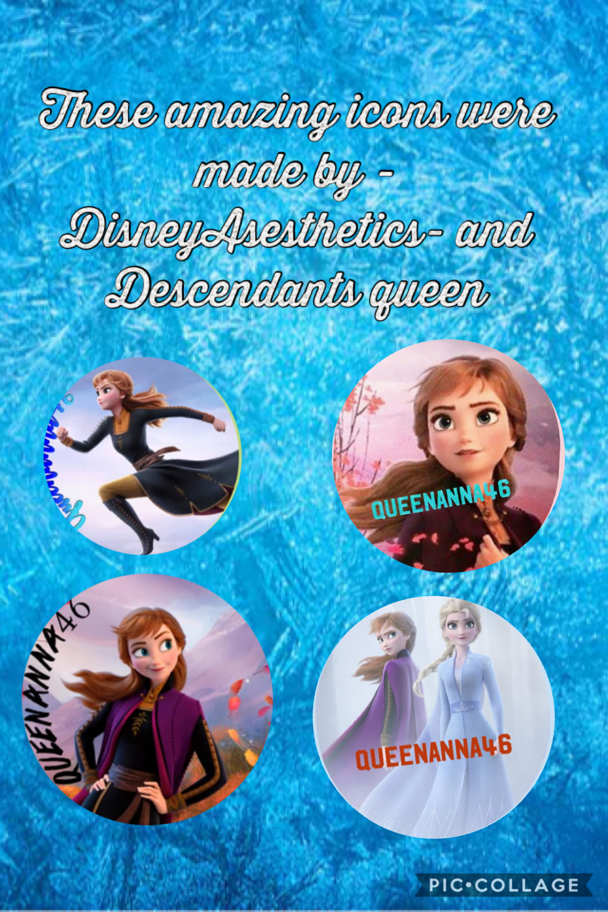 These amazing icons were made by Disney Aesthetic and Descendants queen 
