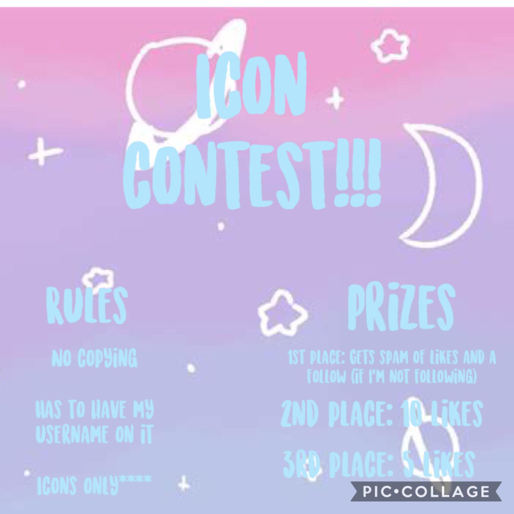 Icon contest!!! Read this for rules and prizes^^ TYSM FOR 250 FOLLOWERS!!!!❤️ ik nobody is gunna do this but I’m doing it for fun :)