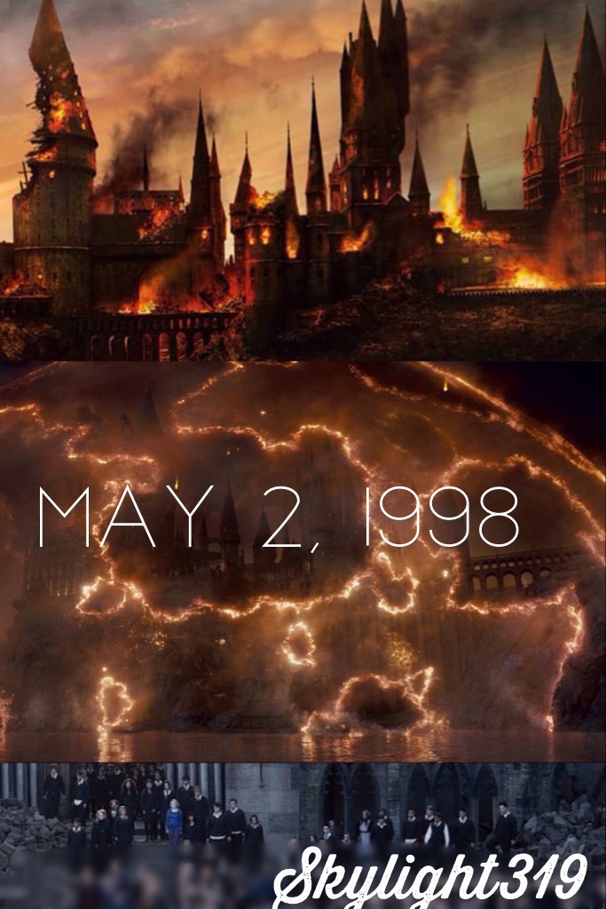 ⚡️TAP⚡️
May 2, 1998 
The battle at Hogwarts, the day we lost a lot of great wizards and witches😭 ALWAYS🎀❤️