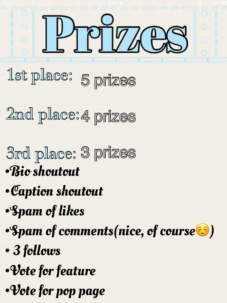 This isn't blurry, so that's good!😁 (tap, of course😂) 
Here are the prizes!!
WINNERS, pls REMIX YOUR CHOICES FOR THE PRIZES! 
It just makes it easier for me to give u guys your prizes!😁💕💖 
Soz, i can't do a QOTD now, i foots go to sleep! Gn!😘💕💖