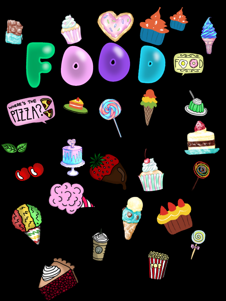 Food!!!!🍒🍓🍍🍭🍰🍫🍪🍩🍬🍿🍒🍉