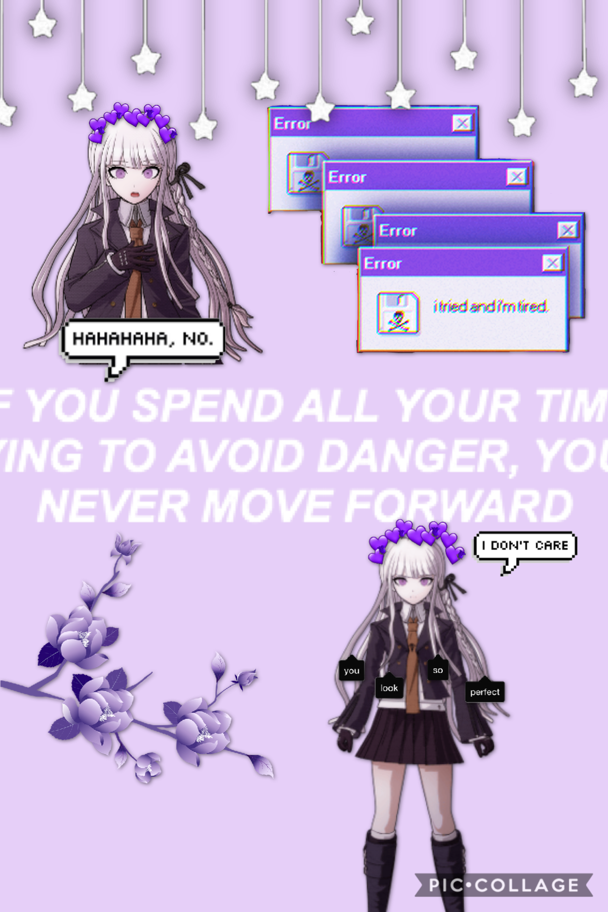 kyoka kirigiri could kidnap my entire family and sell them to the duolingo bird and i would thank her i am having a crisis, um eat your soup kids 