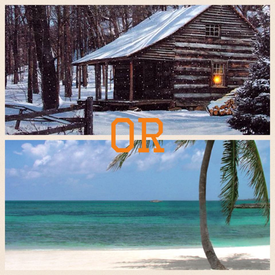 Beach or cabin???