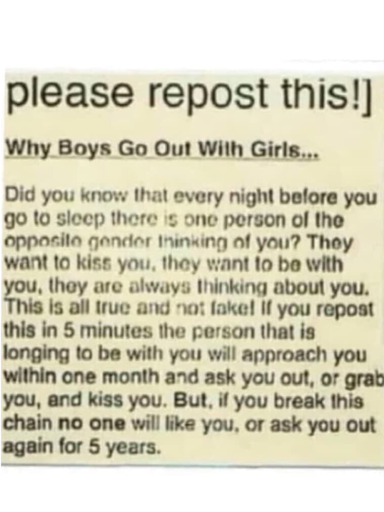 Why boys go out wth girls 