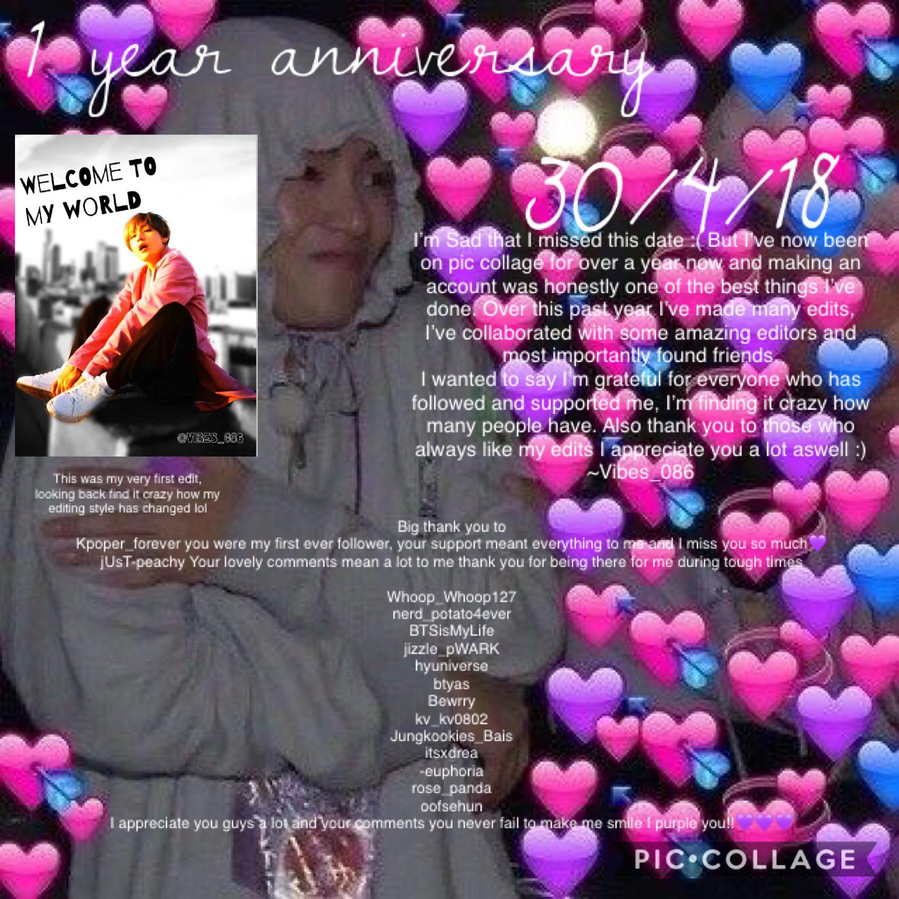 ~💜~
1 year on PC
Thank you to everyone who has supported me over this year I really appreciate it 💜🤧
