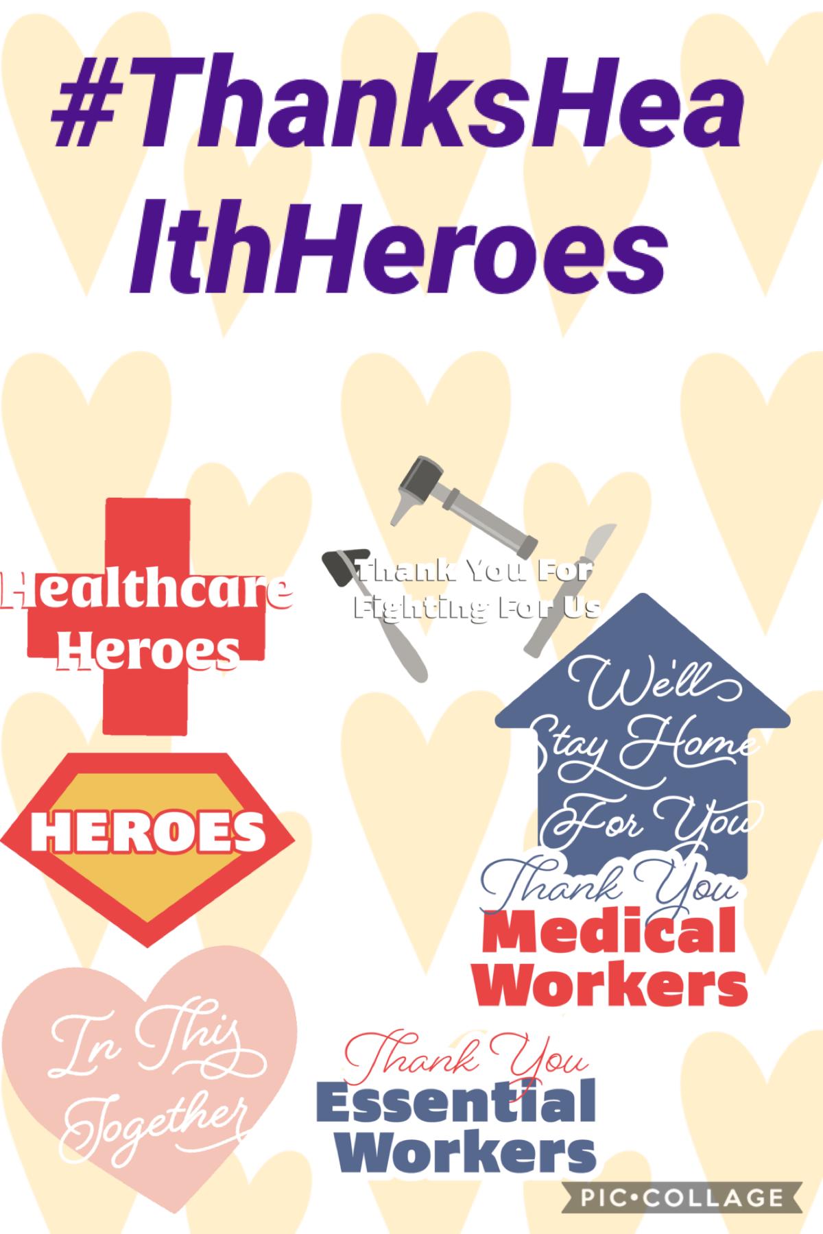#ThanksHealthheroes for helping us in the fight against coronavirus!
