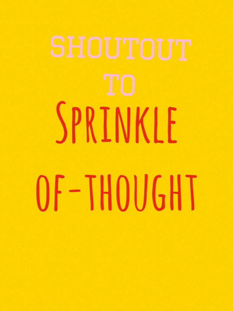 Sprinkle of-thought