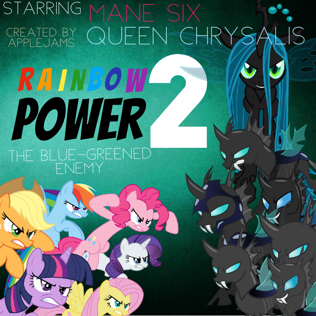 'Rainbow Power 2: The Blue-Greened Enemy' book cover! #RainbowPower2 🎉🎉