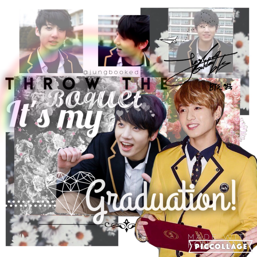 jungkook has successfully graduated hs💫☁️ watching him finish is really touching,,, seeing him smile makes me so haPPY :DD I wish the best of luck to him in the future 정국! 항상 아기와 함께 여기에❤