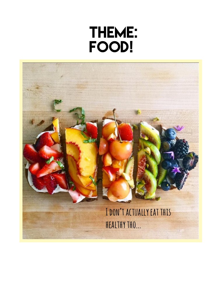 Theme: FOOD 
Simple Post