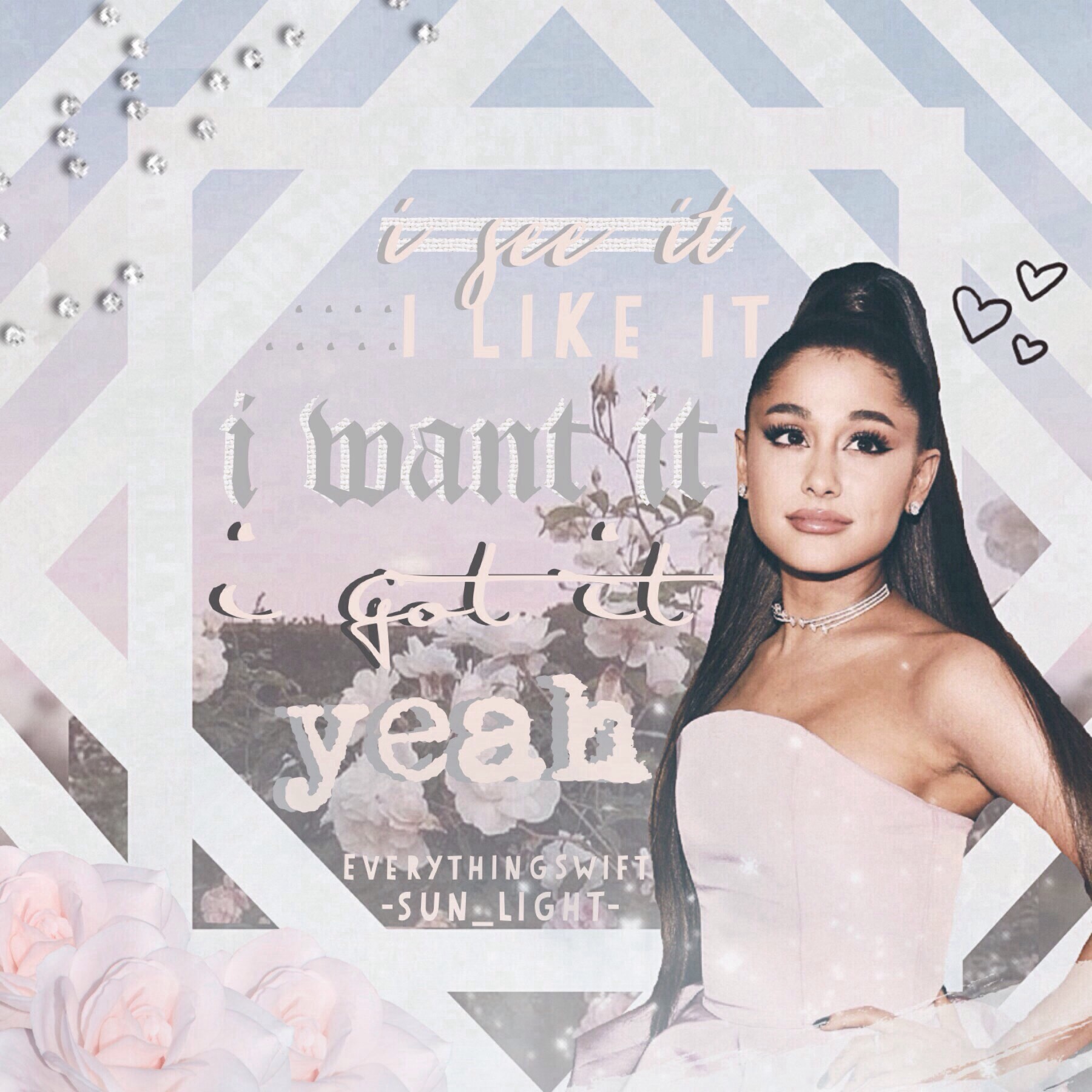 Collab with -SUN_L1GHT-! I'm in love with thank u, next! Tap! 💕
QOTD: Fav song on thank u, next?
AOTD: bloodline, NASA, in my head! 💖