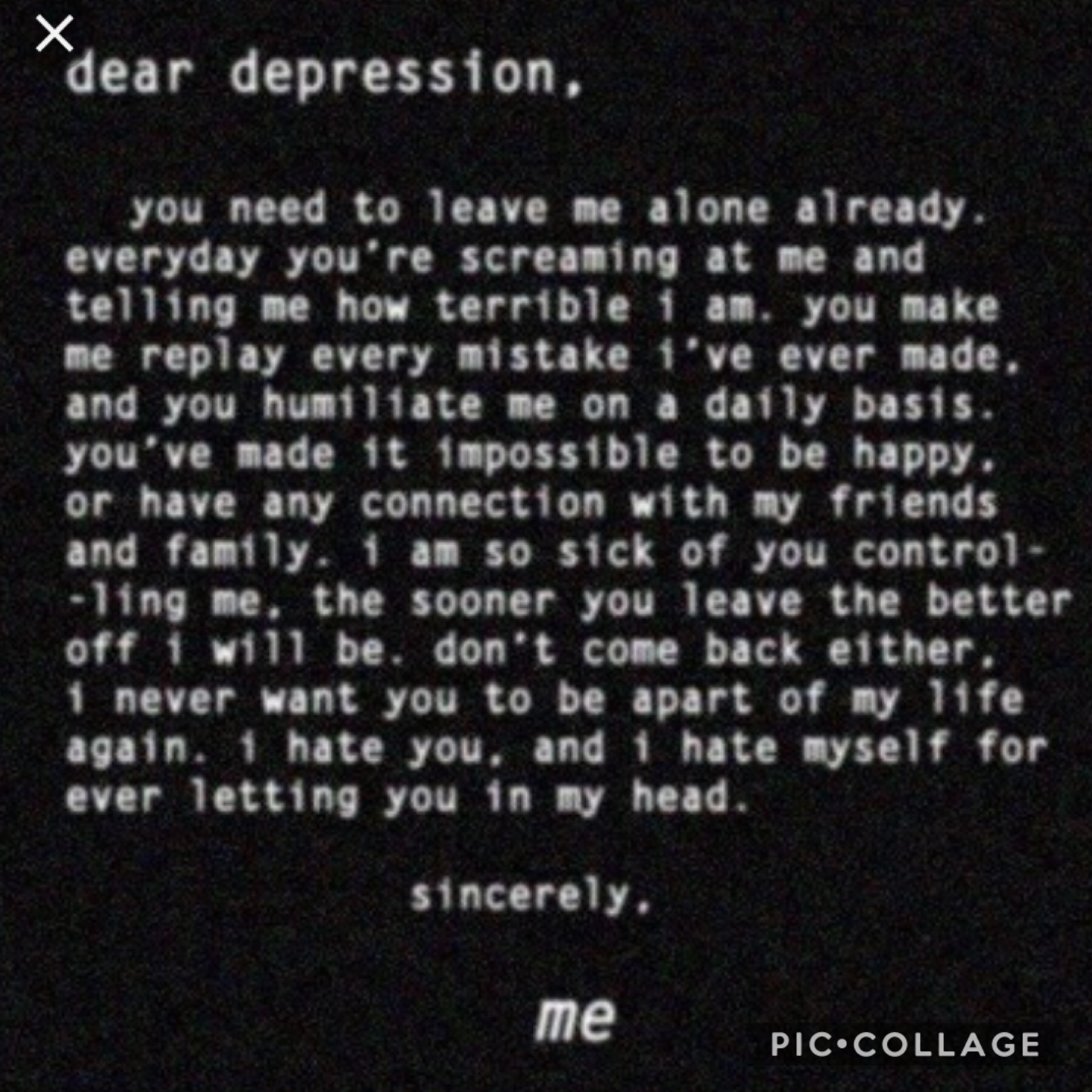 This is if you have depression 