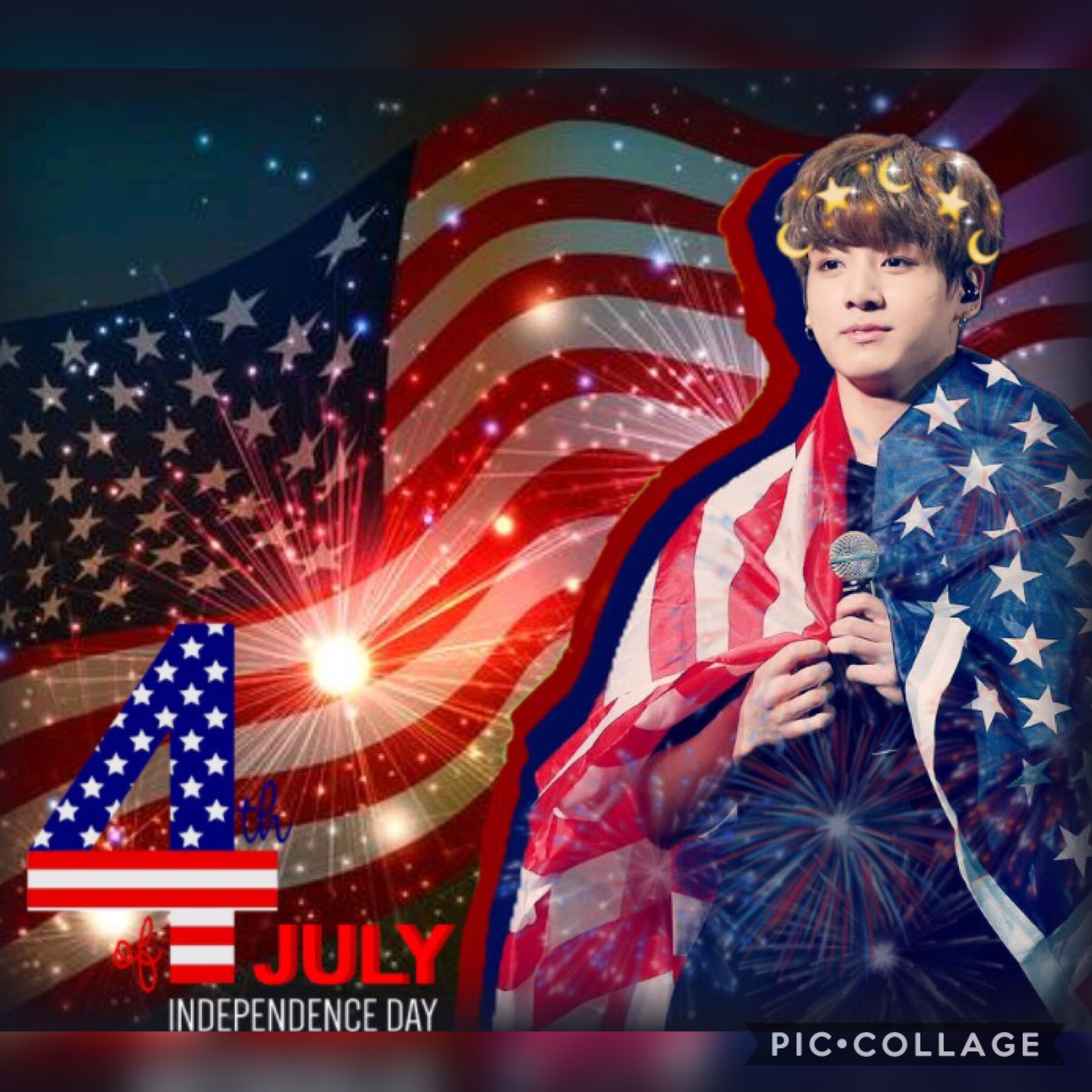 🎆TAP🎆
Ok so yesterday my internet was working bad and when I tried to post this I couldn’t so I wait until today so I can post it :’) 
Well happy 4th of July (late)🎉🎊🇺🇸❤️ for the ones that live in USA 