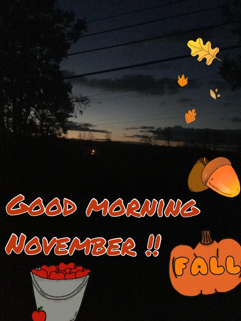 Good morning November !!