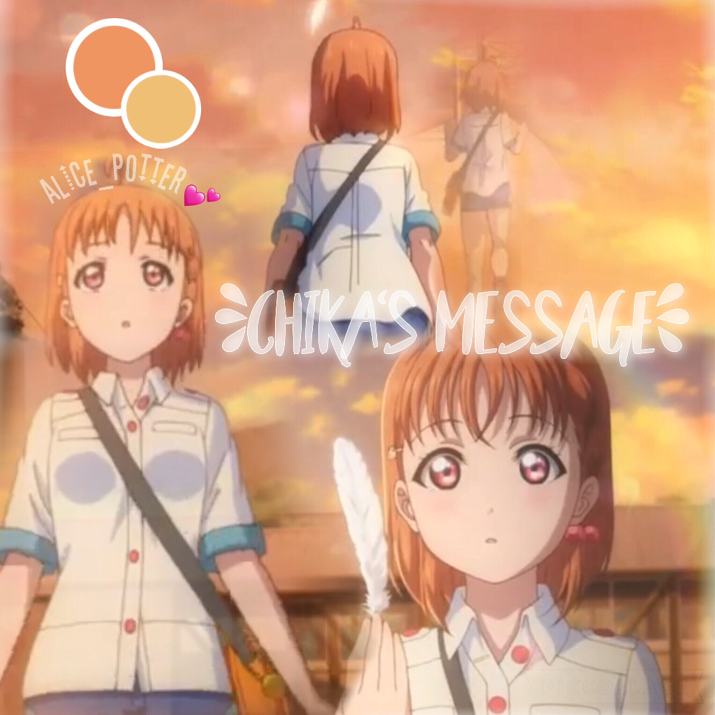 Here is a Chika edit from lovelive💦hope you like it💕