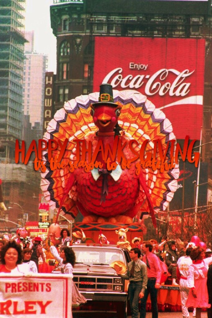 This is an old photo from the Macy's Day Parade. Despite the fact that I live on the opposite side of the country, the Macy's Day Parade has always been one of my favorite parts of Thanksgiving. Do you have any traditions? 