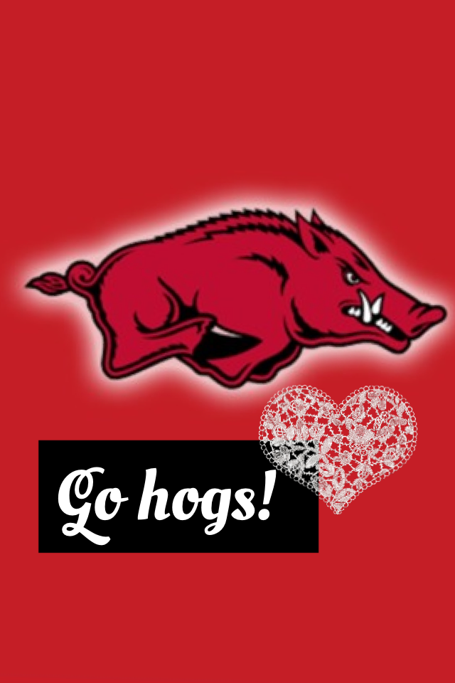 Go hogs!
I'm such a hog fan!🐗