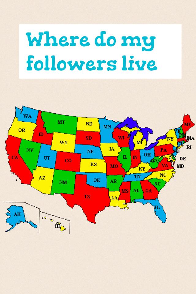 Where do my followers live 