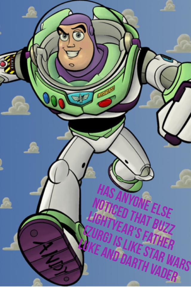 Has anyone else noticed that Buzz Lightyear's father (Zurg) is like Star Wars Luke and Darth Vader