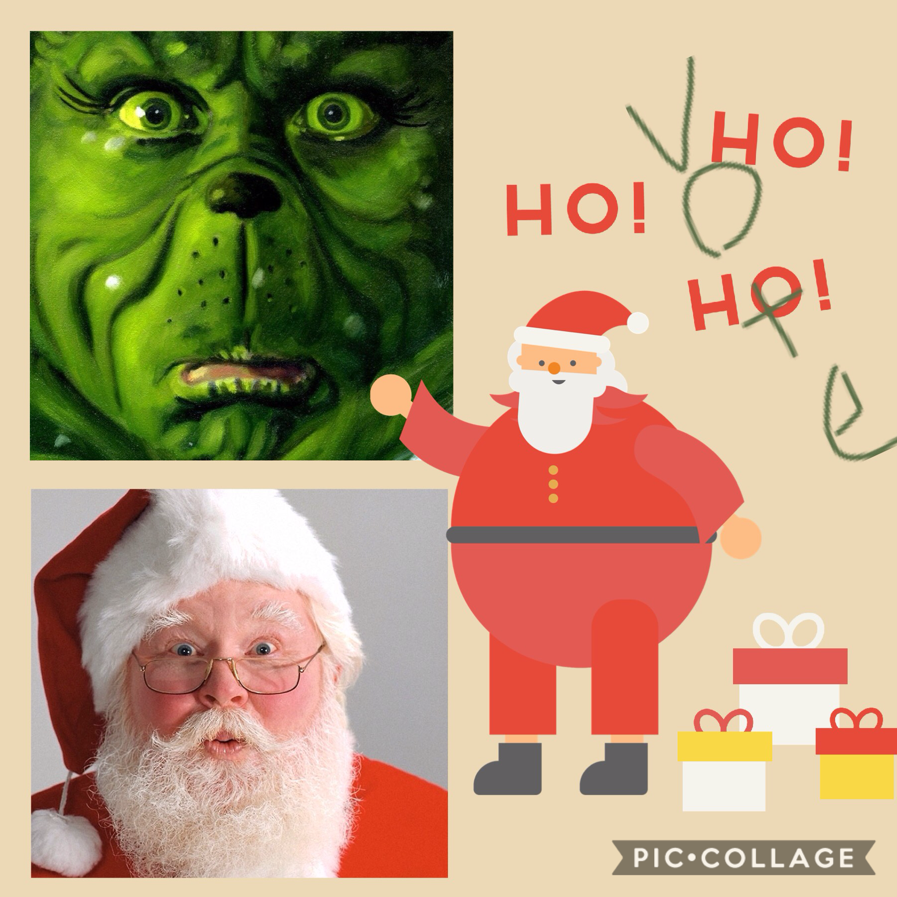 Vote for Santa or the grinch in the comments 