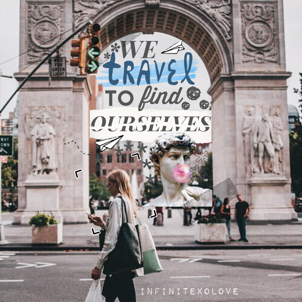 TRAVEL ✈️: Collage #➂ Short, but sweet.💖The word "travel" was really challenging to create.😂Have u been anywhere breath-taking? Lmk below. Have a wonderful day/night, wherever you are. 🌃p.s. I won't be posting 'till the weekend 🗓