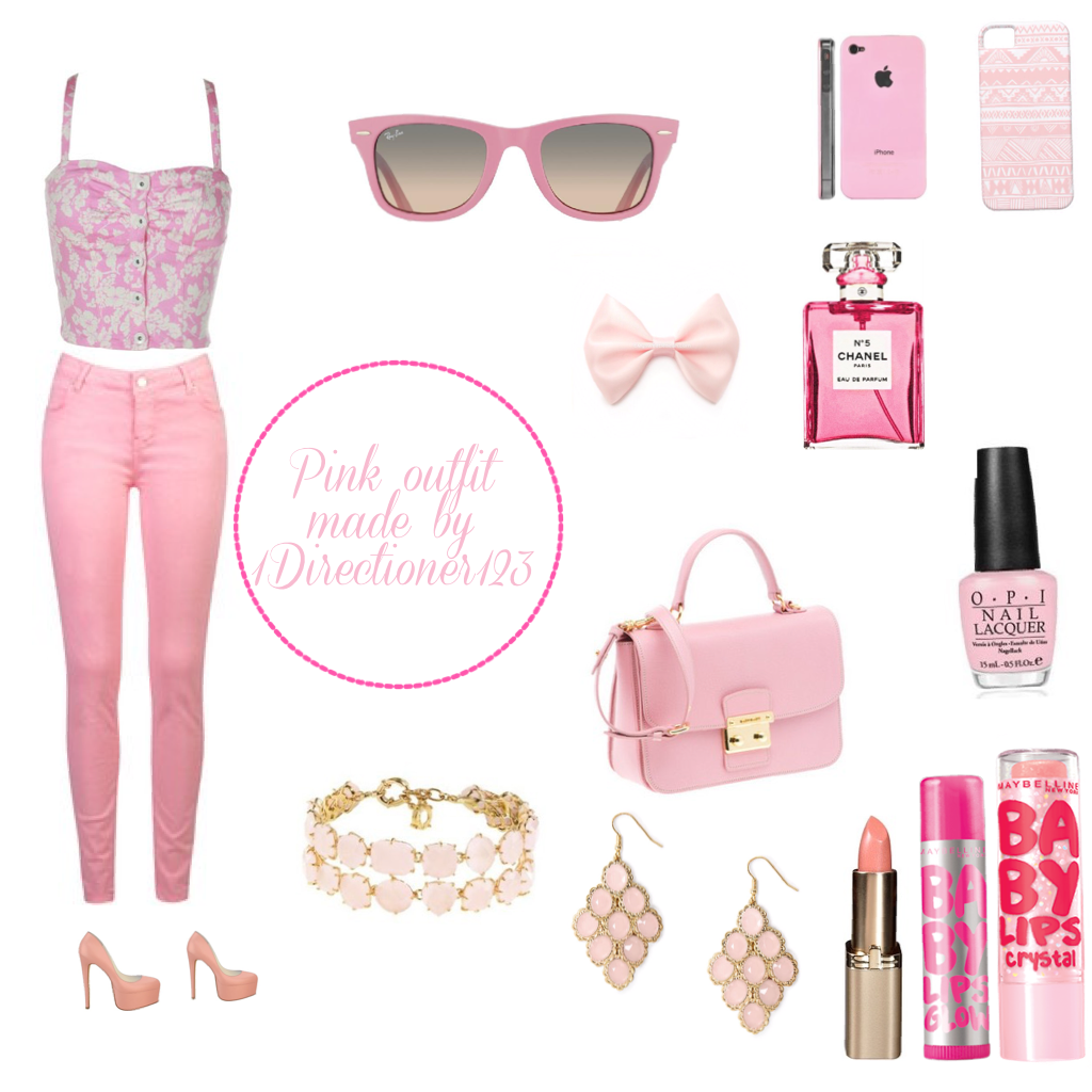 Pink outfit made by 1Directioner123