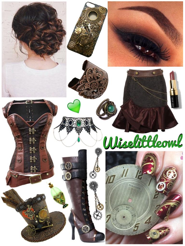 Steampunk outfit for Rolo52 I love steampunk it's just so vintage I love it! 🌺💖✨ Awful presentation on my part for this 😂😱