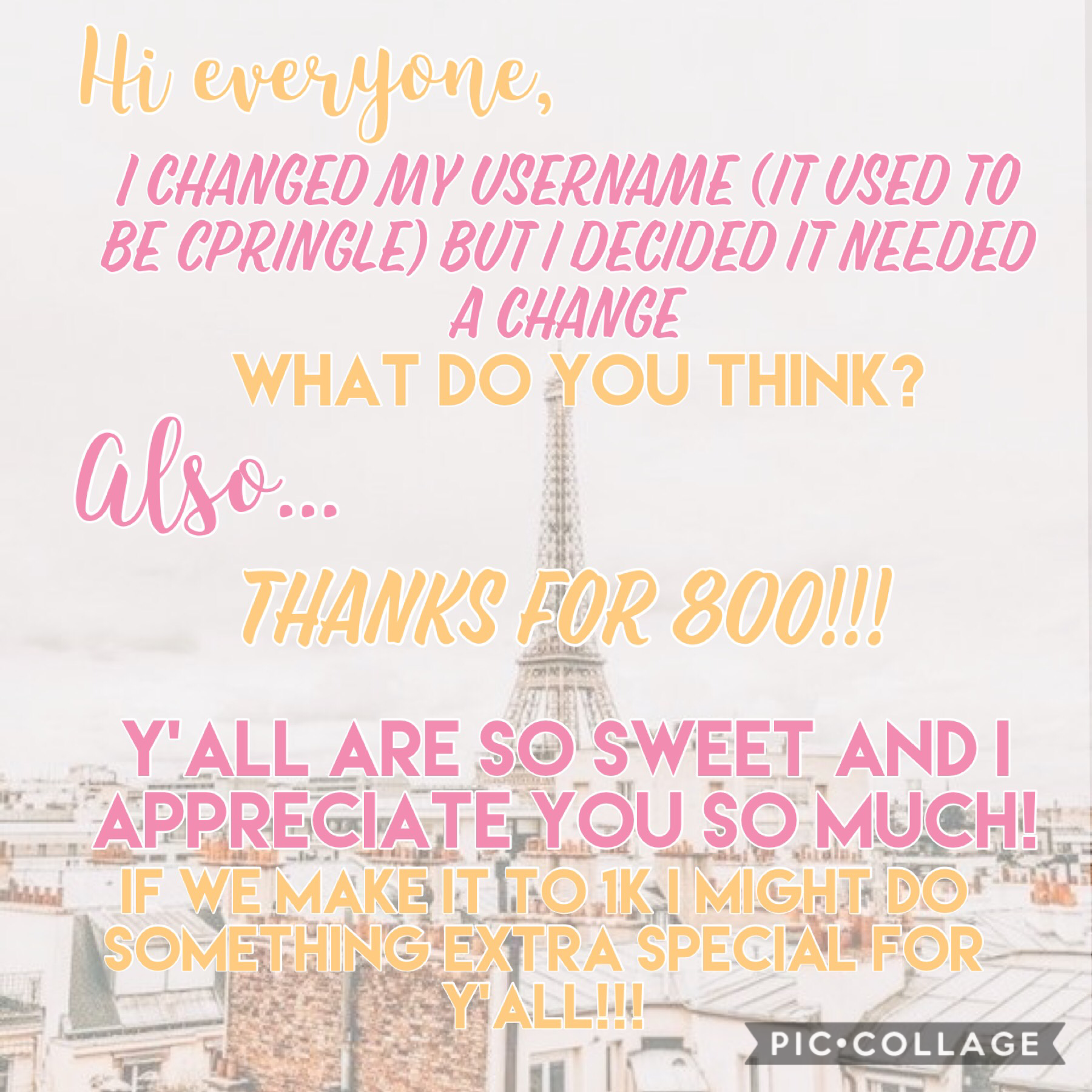 💕✨t a p✨💕
THANKS FOR 800!
i changed my username (i used to be cpringle)
Lets make it to 1k