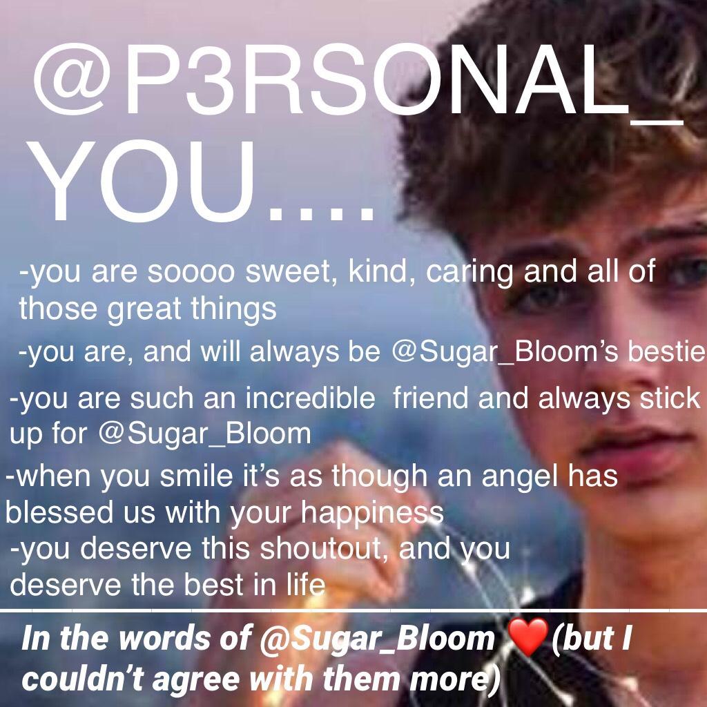 @P3RSONAL_ you are a truly wonderful person! We’re so lucky to have you here on PC! Also any fan of Hrvy is a friend of mine.😉💜You can thank you’re lovely friend @Sugar_Bloom for this collage. Hope you have/had a great day!!☺️