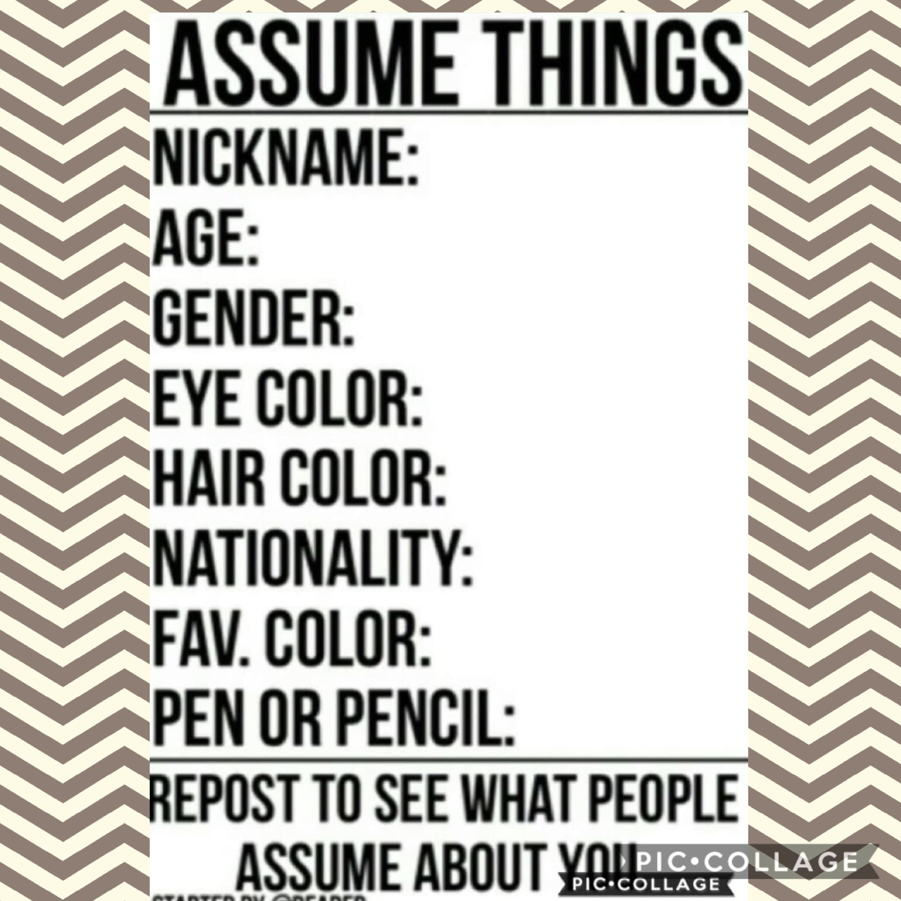 What do y’all assume about me?