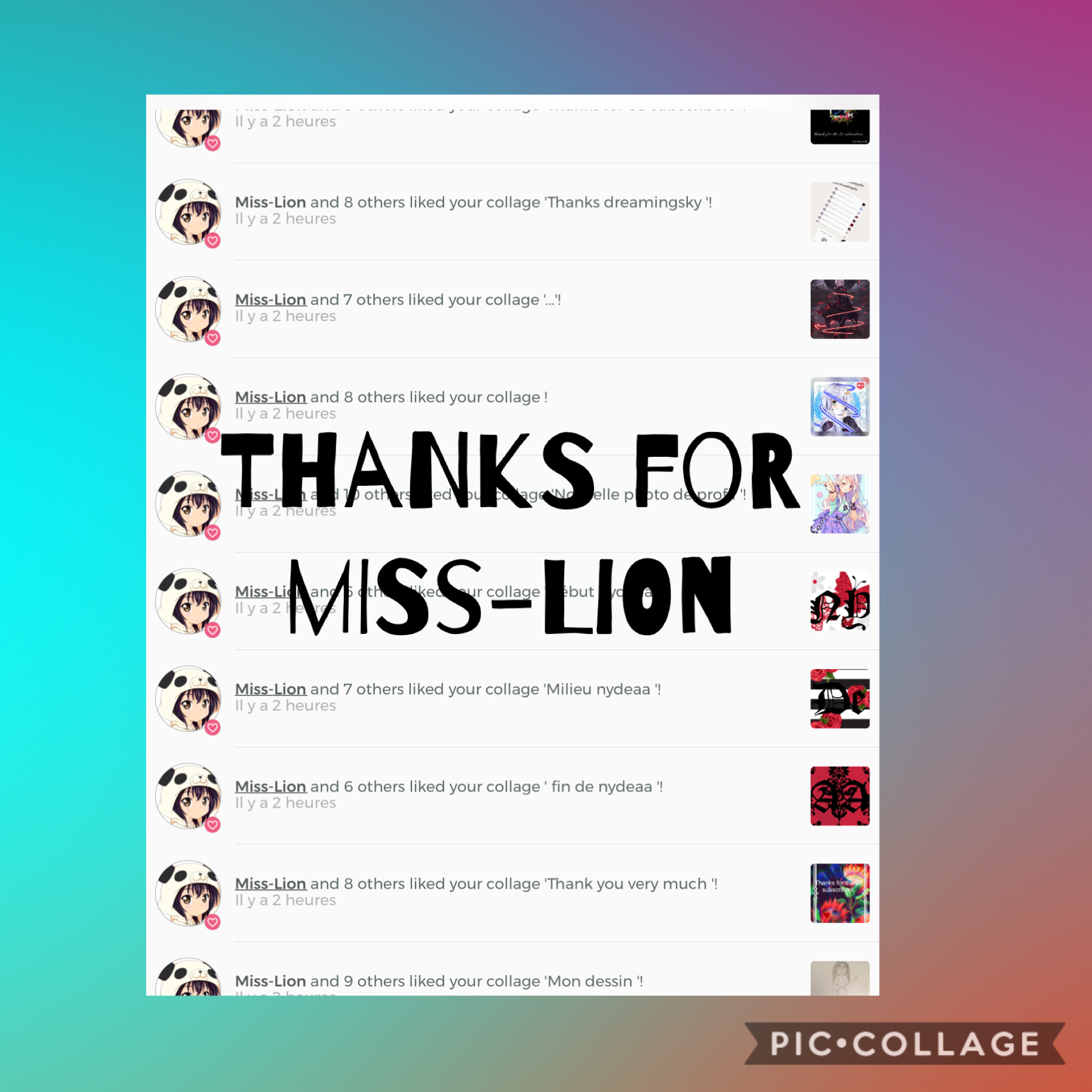 Thanks for Miss-Lion