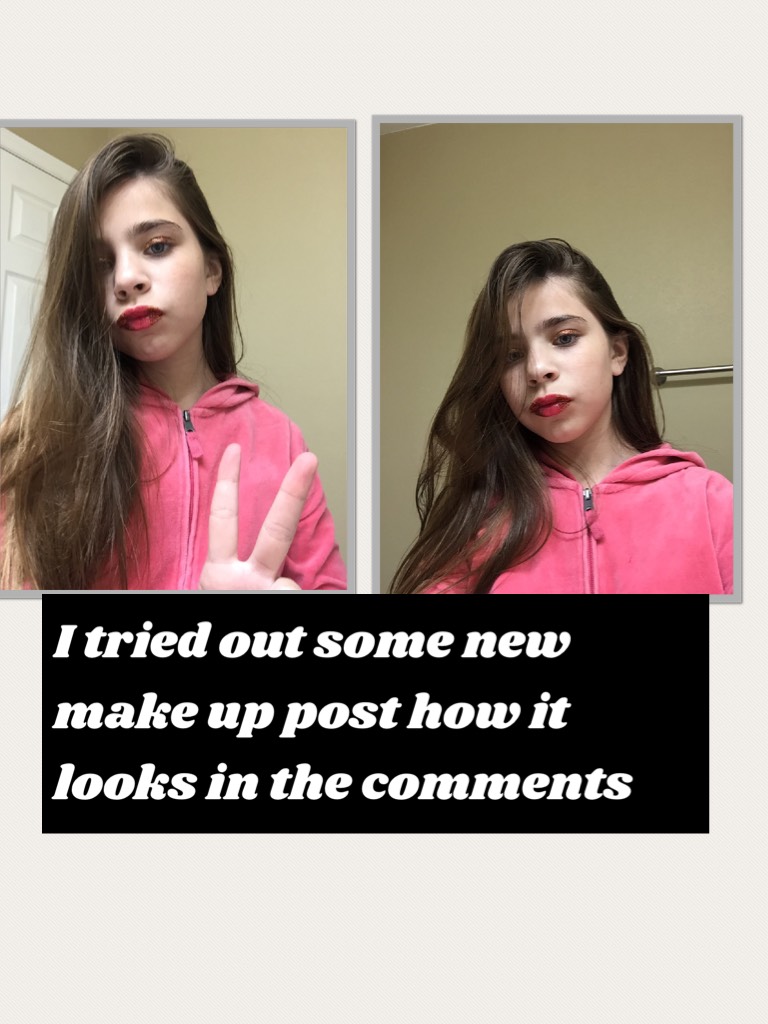 And please don't post about how much make up and wearing just post if it looks good or bad